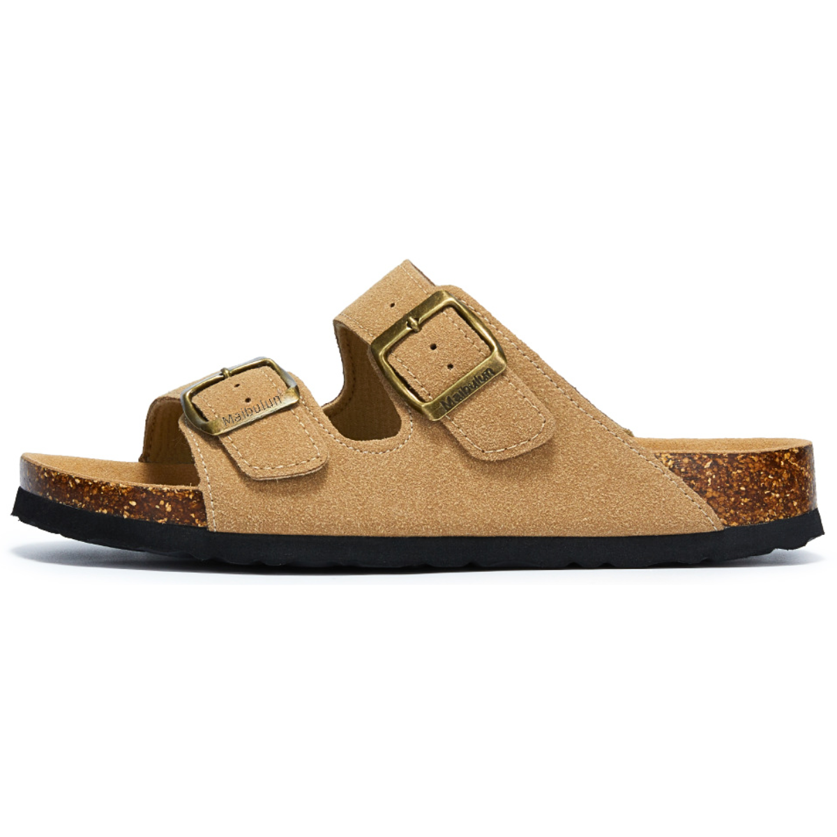 Sandália Birken Maibulun Camurça - Marrom Claro