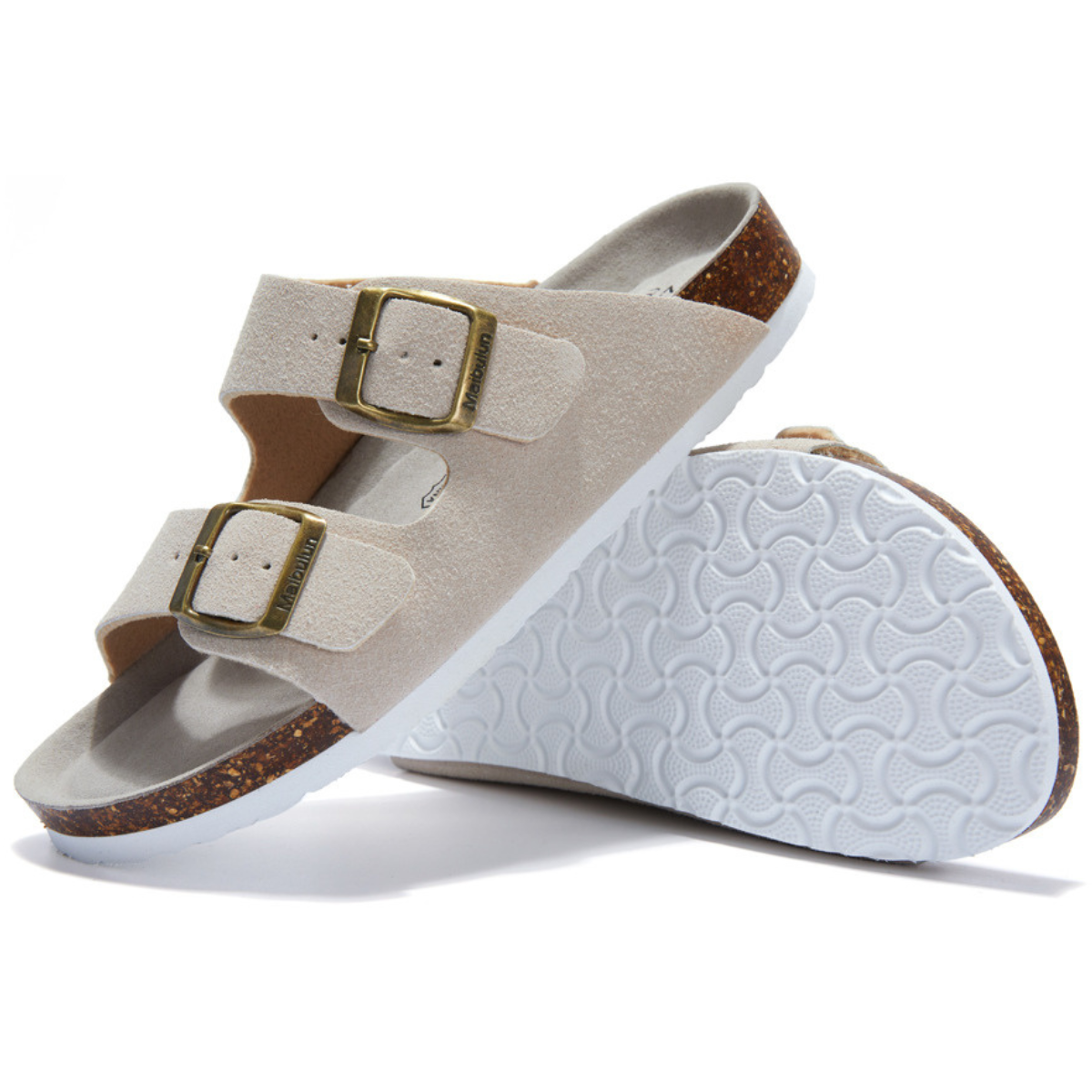 Sandália Birken Maibulun Camurça - Creme