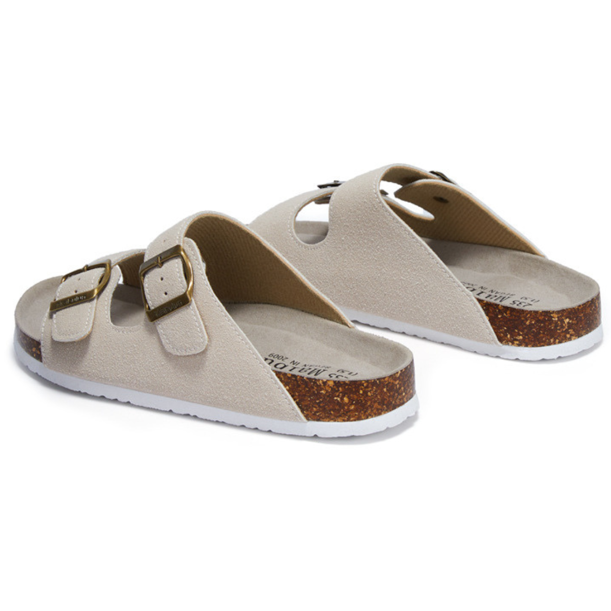 Sandália Birken Maibulun Camurça - Creme