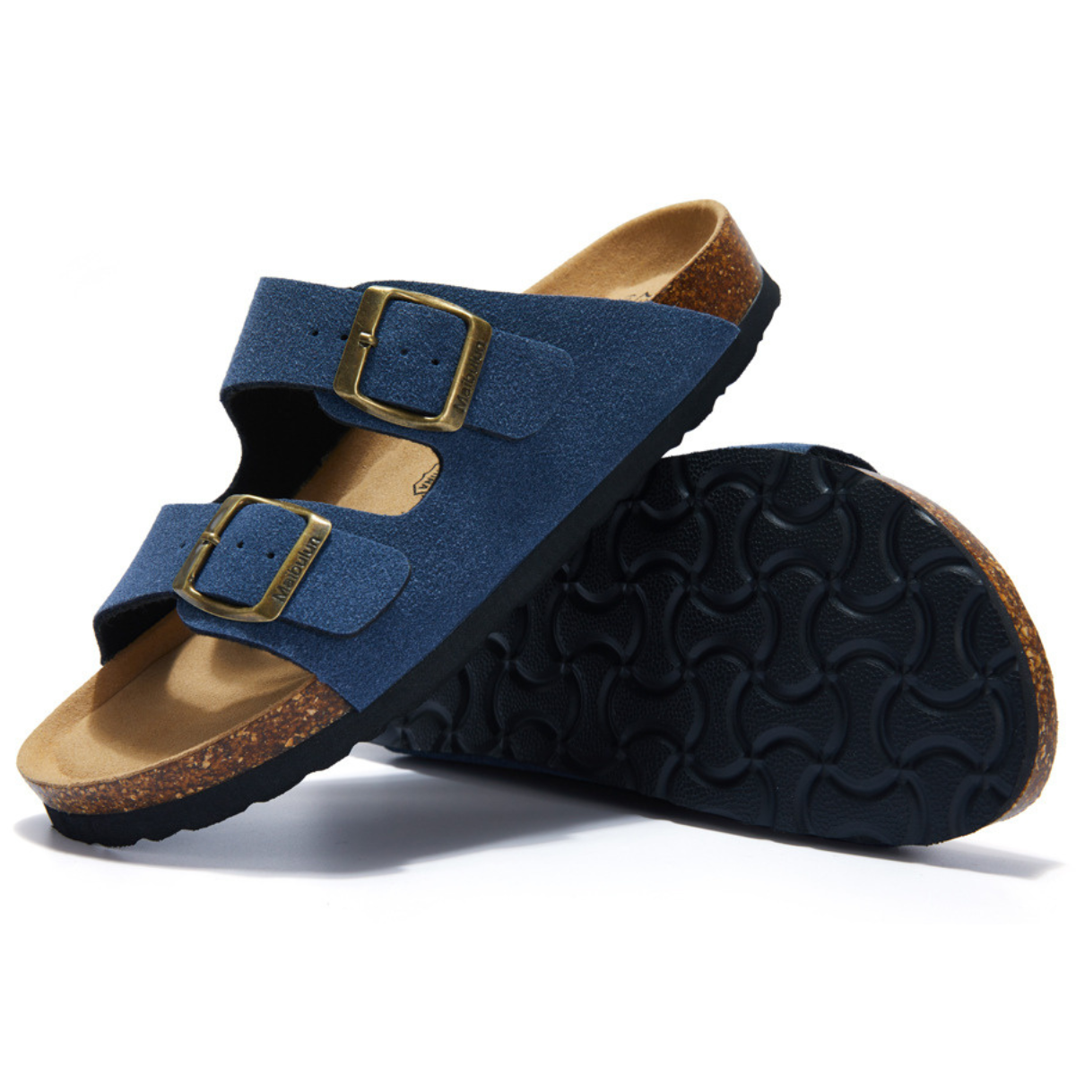 Sandália Birken Maibulun Camurça - Azul