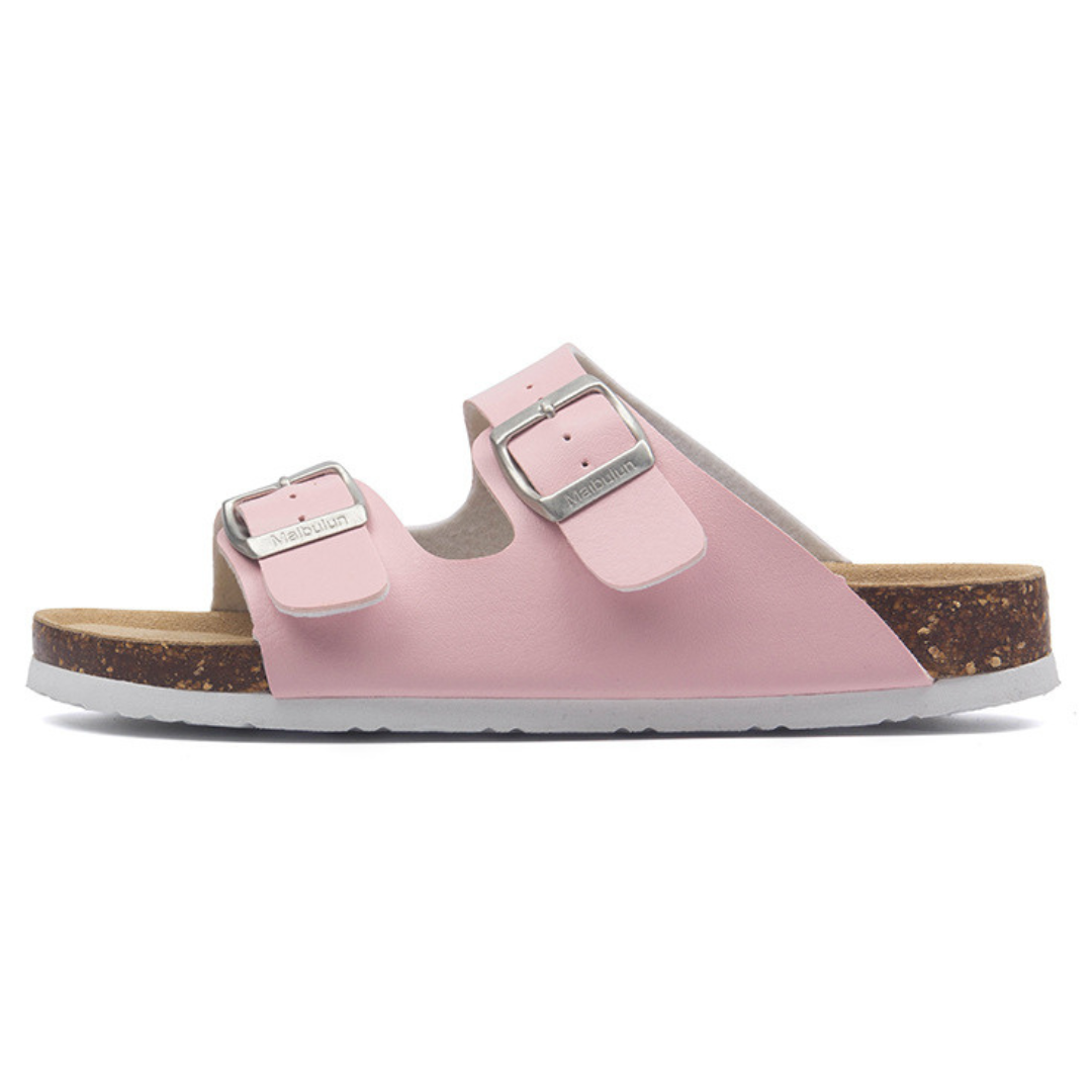Sandália Birken Maibulun Couro - Rosa