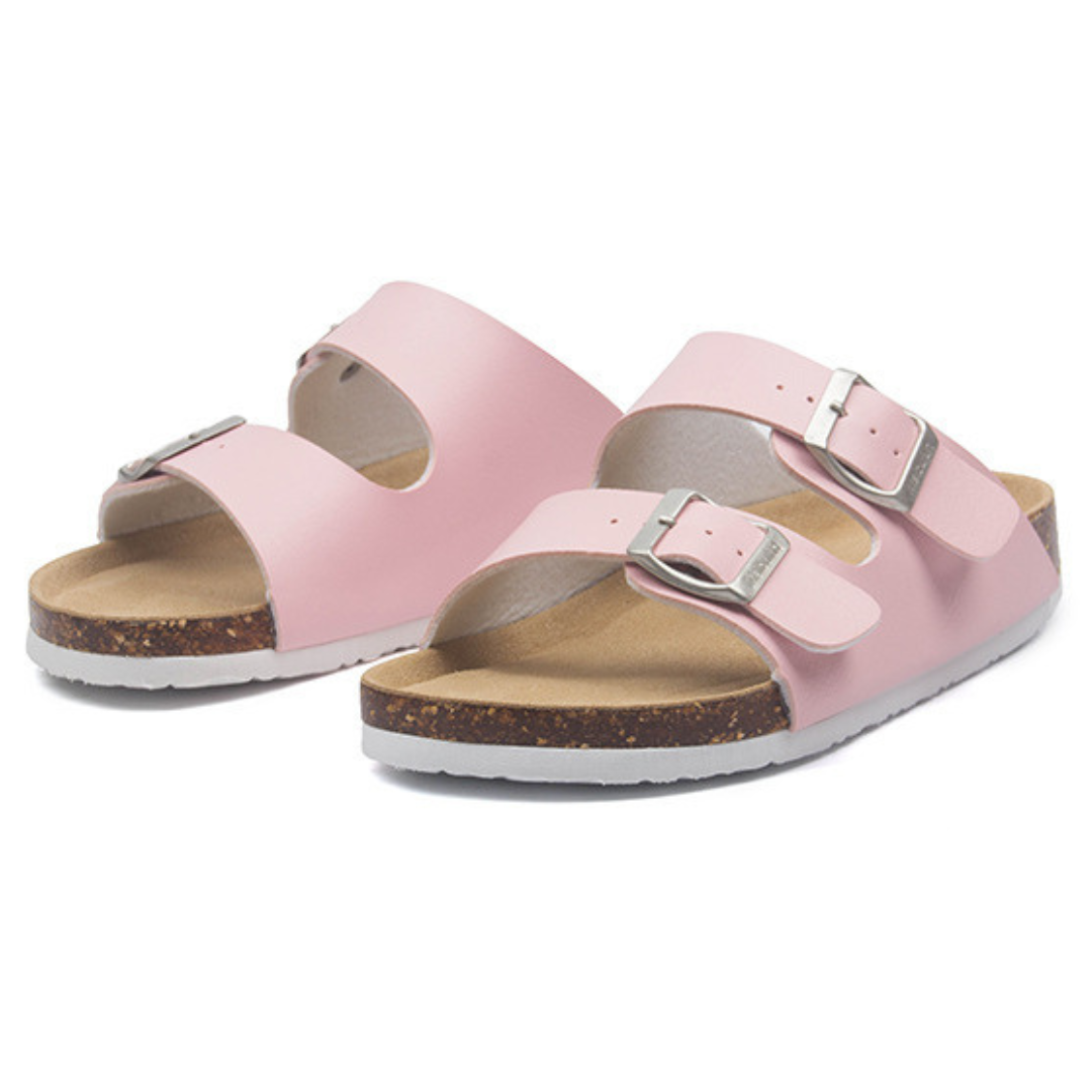 Sandália Birken Maibulun Couro - Rosa