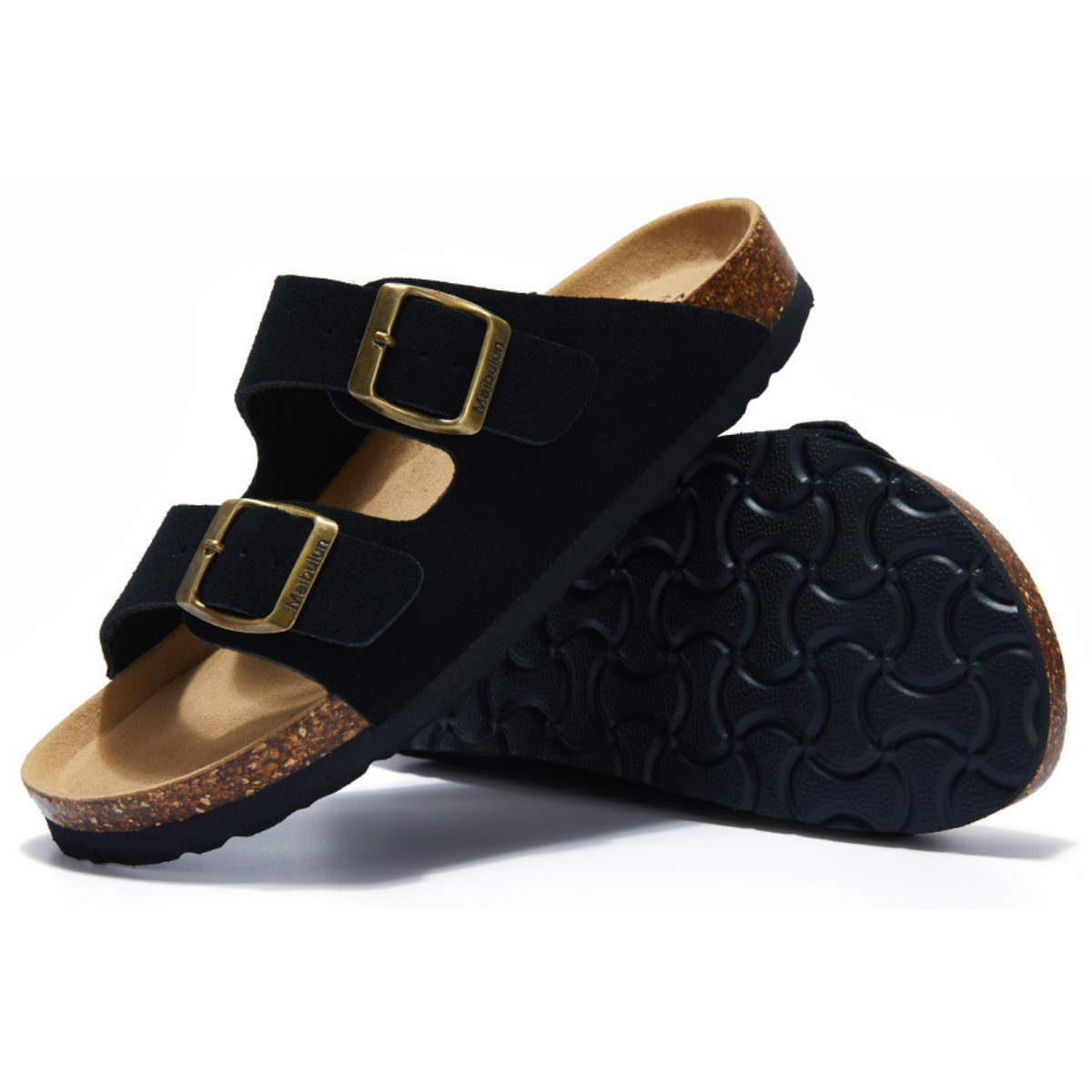 Sandália Birken Maibulun Camurça - Preto