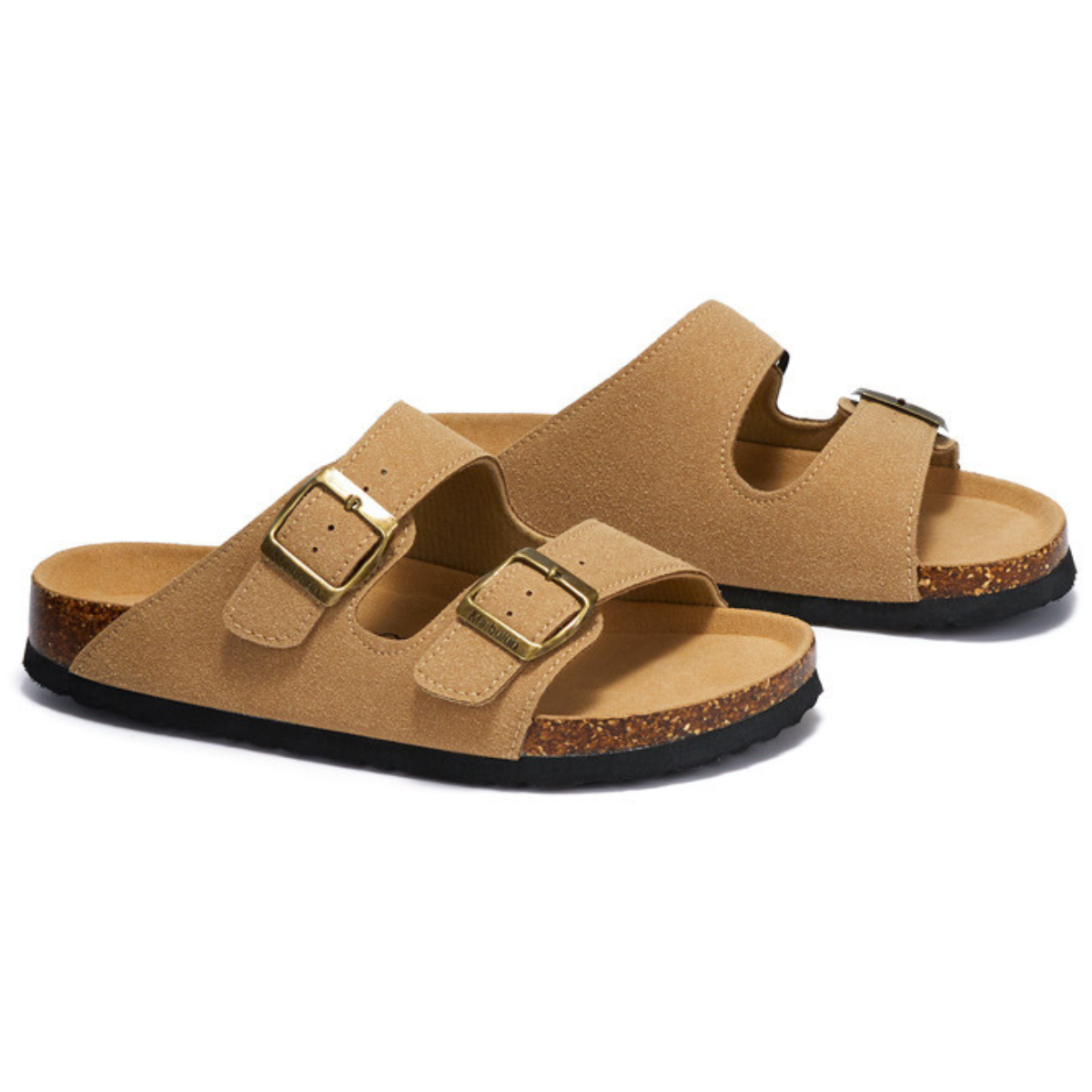 Sandália Birken Maibulun Camurça - Marrom Claro