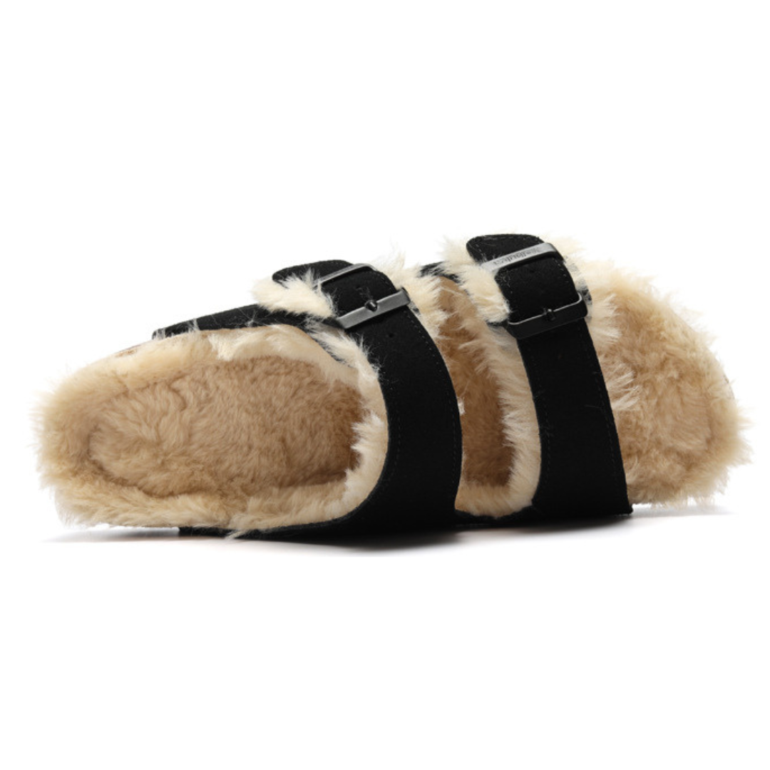Sandália Birken Fleece - Preto