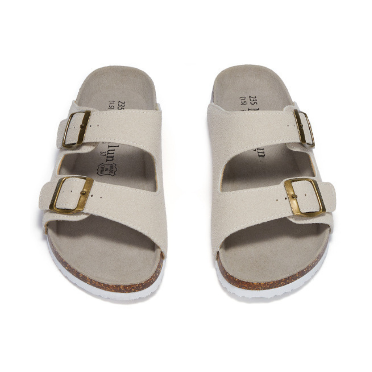 Sandália Birken Maibulun Camurça - Creme