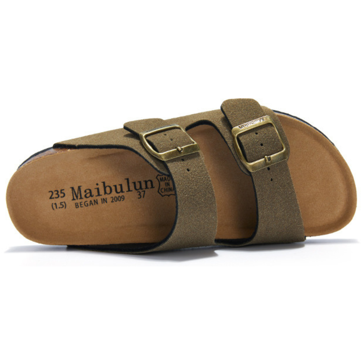 Sandália Birken Maibulun Camurça - Verde Musgo