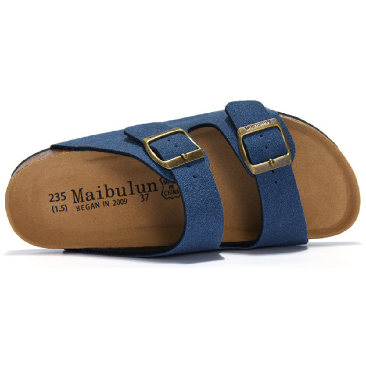 Sandália Birken Maibulun Camurça - Azul